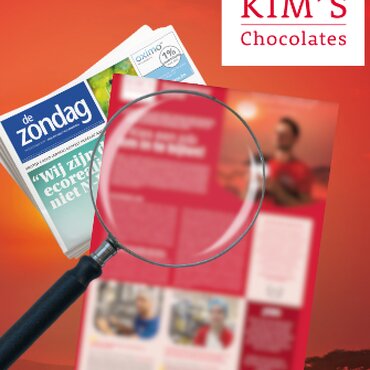 Top employer - Kim's in local newspaper (Dutch)